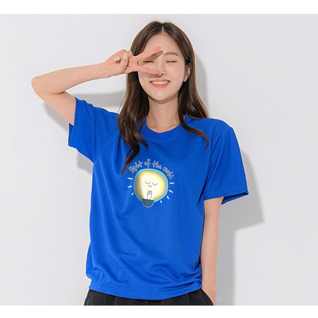 제이디뉴 쿨론 아트티셔츠 반팔 세상의 빛 여름성경학교 티셔츠