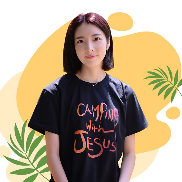 고집 여름성경학교 단체티셔츠 CAMPING WITH JESUS 캠핑레드