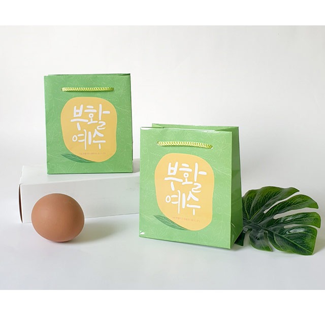 경지사 부활절 계란 쇼핑백 KJ-24-1 장미 (10매)