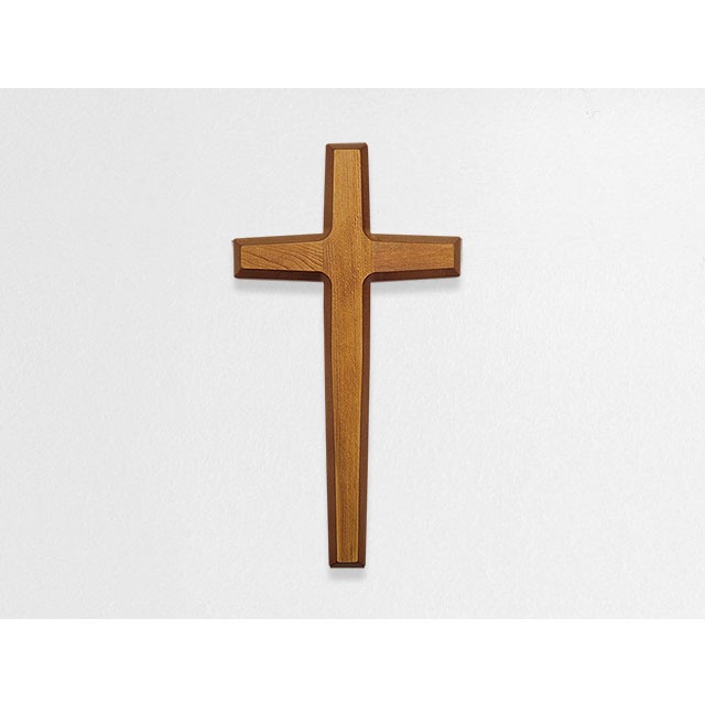 유럽산 너도밤나무 원목 십자가 KJ-2 믿음십자가 중 월넛 교회심방선물